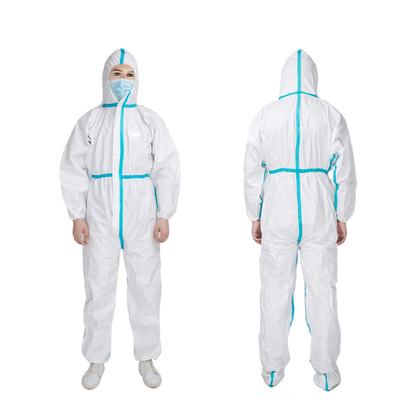 روتختی محافظ پزشکی 60 گرمی 40 Gsm لباس یکبار مصرف پلی پروپیلن PPE