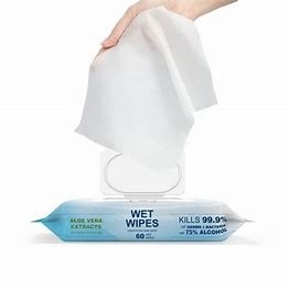 دستمال مرطوب ضد عفونی کننده بدون الکل ضد باکتری برای تمیز کردن ماسک Cpap 90 گرم در متر